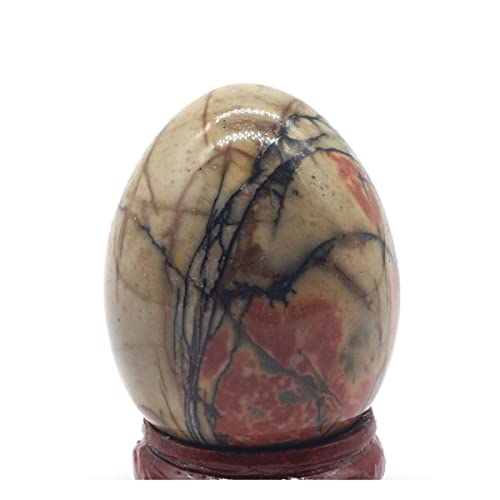 Piedra de cristal natural de 34x44mm, artesanía mineral pulida a mano 2