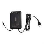 Uninterruptible UPS Power Supply 12V2A for Security Camera, Rainproof Outdoor 24W Adapter with Battery Backup, 6000mAh, 100-240V Input, Black