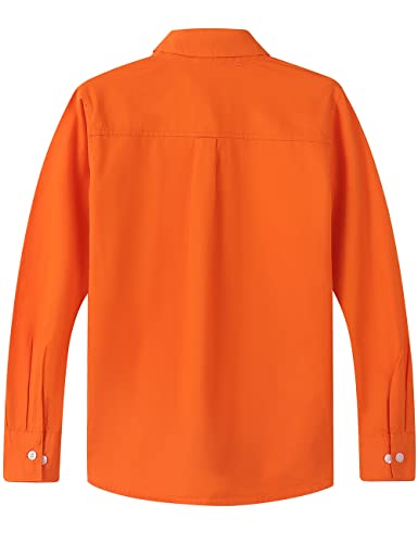 Spring&Gege Boys Long Sleeve Uniform Woven Twill Button Down Shirt3