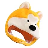 TEMPNAP Sombrero y Halloween y Portátil para Forma de de Felpa Amarillo Fiestas de de Disfraz de Fiesta Adecuado para Halloween Cosplay y Fiestas de Cosplay