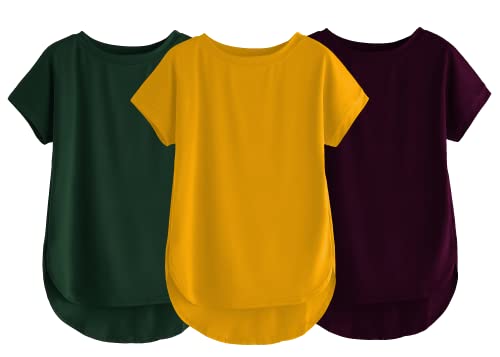 Image of Fabricorn Stylish Plain Up and Down Cotton Tshirt for Women
