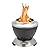 Cuisinart Cleanburn Smokeless Tabletop Fire Pit, 7.5” Lightweight Portable Smokeless Fire Pit with Removable Base for Ash & Carry Bag, Small Outdoor Heater for Patio, Camping & RV, Portable Heater