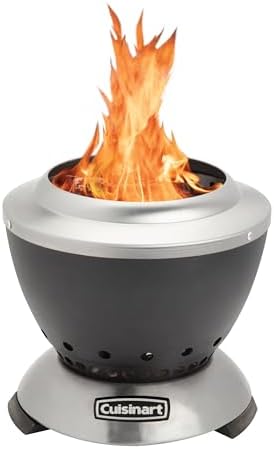 Cuisinart Cleanburn Smokeless Tabletop Fire Pit, 7.5” Lightweight...