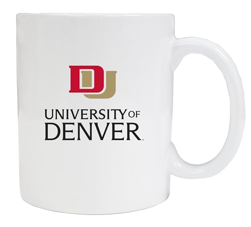 R and R Imports University of Denver Pioneers 12 oz White Ceramic Coffee Mug Officially Licensed Collegiate Product