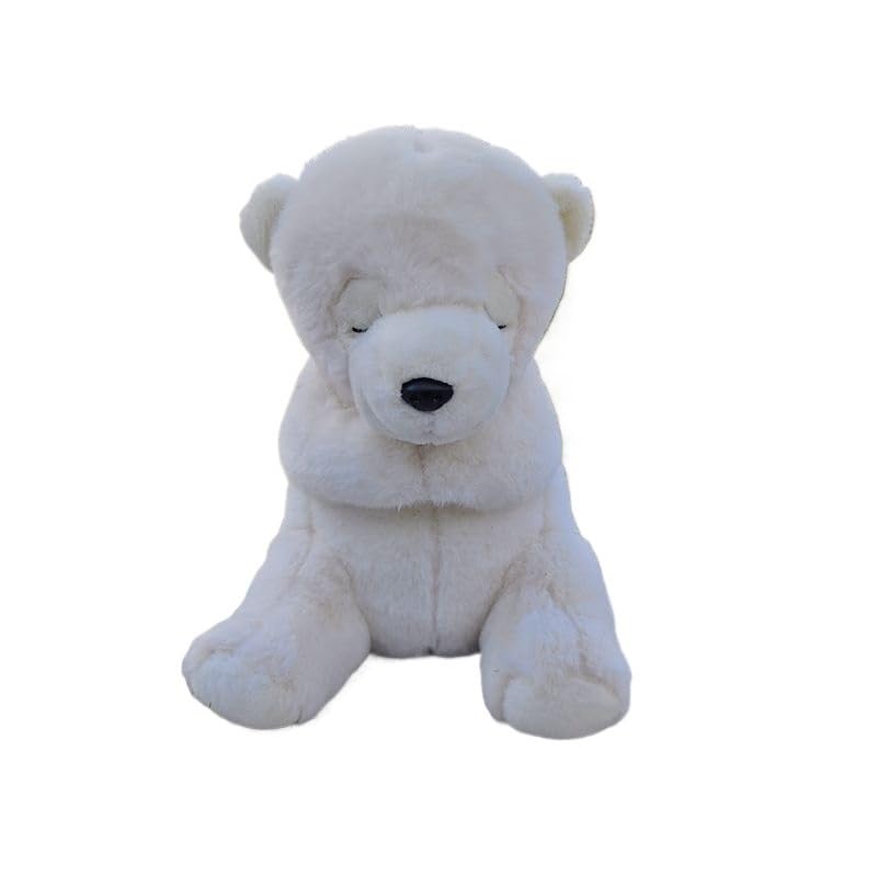 Ours polaire peluche réaliste 23cm contre l'anxiété des enfants