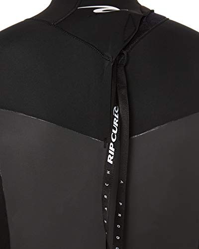 Rip Curl Men\'s Dawn Patrol 4/3mm Back Zip Full Wetsuit - Black - XL