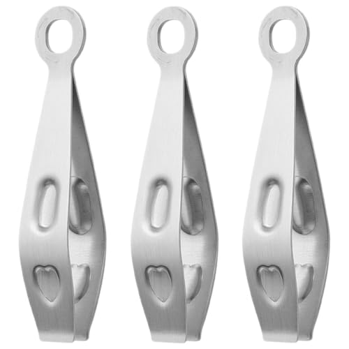 Alipis 3 piezas Pinzas de Acero Inoxidable para Quitar Pelos y Espinas de Pescado de Ergonómicas y Fáciles de Usar para Cocina Barbacoa y Limpieza de Carne de Cerdo y Pollo