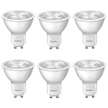 Fionaled GU10 LED Bulbs Dimmable,5W 120V, 50 Watt Equivalent, 2700K Warm White MR16 LED Bulbs for Track Lighting,Kitchen,Range Hood,Living Room,Bedroom,6-Pack