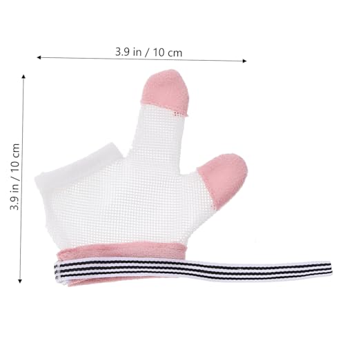 Milisten 2pairs Boy Girl Finger Protectors Bite Gloves for Newborns Boy Girl Safety Soft Thumb Sucking Guard Must Haves Finger Protector4