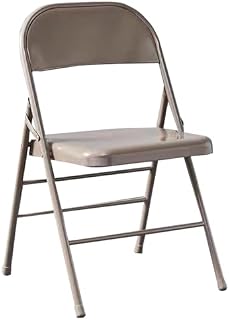 Silla plegable portátil, marco de metal, diseño multifuncional para uso en interiores y exteriores, ideal para balcón, dormitorio, camping, picnic, color rojo