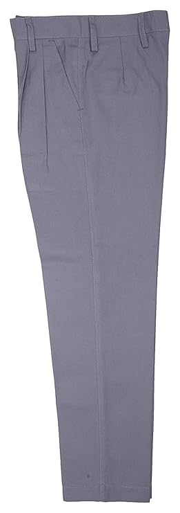 Image of Boys School Uniform Trousers, Regular Fit, Elastic Waist