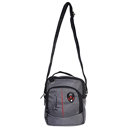 Image of Hawai PVC Coated Water Resistant Polyester Nylon Casual Sling Messenger Side Bag for Office College Outdoor Travel Daytrip-PUBWC1 for Men Women