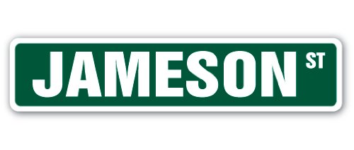 SignMission4" X 18" Aluminum Sign, JAMESON