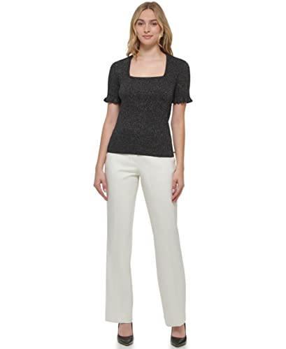 Tommy Hilfiger Women's Shimmer Lurex Square Neck Sweater2