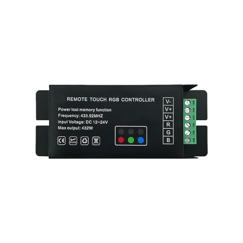 LED controller colorful backlight full touch 5-key remote control LED light strip light iron shell controller