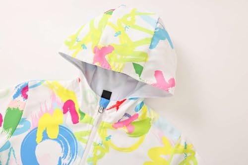 Boys Lightweight Rain Jackets Girls Waterproof Raincoats Hooded Windbreaker3