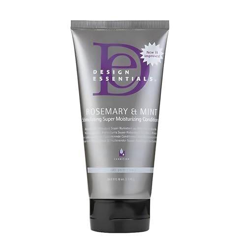Design Essentials Rosemary & Mint Stimulating Super Moisturizing Conditioner for Dry, Thick, or Brittle Hair; Sulfate-Free, Stimulates Scalp, Moisturizes Hair, 6 Oz