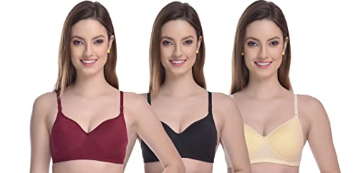 Image of Women Cotton Lightly padded Wire Free Seamless Bra Pack of 1