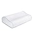 Produktbild Memory Foam Kopfkissen Kissen 60 x 35 cm, höheneinstellbares Pillow Nackenstützkissen, HWS Schlafkissen aus viscoelastischem Gelschaum, Seitenschläfer-Kissen, Nackenkissen für Nackenschmerzen weiß