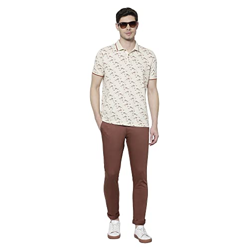 Image of blackberrys Solid Cotton Super Slim Fit Mens Trousers (A21BB60A2IA21FM-P)