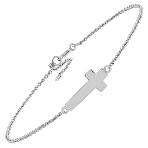 Silpada 'Simplex Cross' Chain Bracelet in Sterling Silver