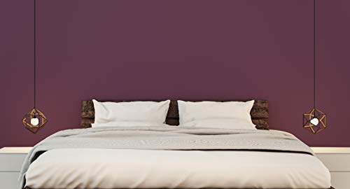 Removable Solid Wallpaper - Peel And Stick Paint - 23.5 Inches Wide By 32 Feet Long Roll (California Merlot) #TOP1