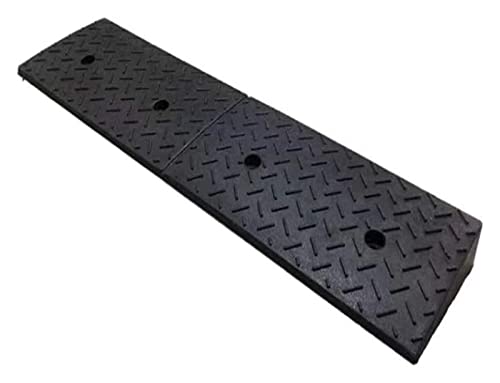 Ramp 4CM-9CM High Rubber ramps Curb Uphill ramps Wheelchair - Car - Scooter - Pet - Bicycle RampsPortable Vehicle Ramps (Color : Dolphin Waves, Size : 100 * 25 * 7CM)
