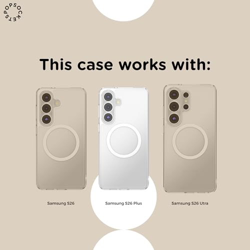 Image of PopSockets Samsung Galaxy S26+ Phone Case Compatible with MagSafe - Clear