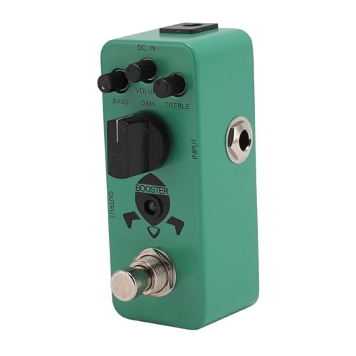 AKLOSIPY E-Gitarren-Effektpedal mit Knopfverstellung, Kraftvoller Verzerrung und Vielseitigen EQ-Einstellungen, Idealer Ersatz für Green DC 9V