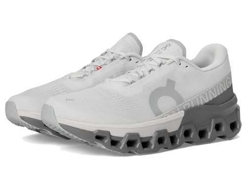 On Men's Cloudmonster 2 Sneaker, Frost/Rock, 10.5