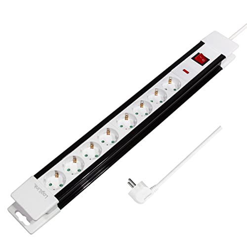 LogiLink LPS207 multiprises 8 prises pour alimenter un ordinateur et des périphériques