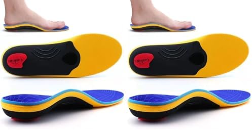 VALSOLE Orthopädische Einlegesohlen, Plantar Fasciitis Hohe Arch Support Schuheinlagen, Für Fersensporn,Plattfuß, Fußschmerz, Komfort Herren & Damen Einlegesohlen