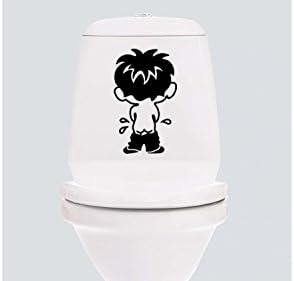 Pissing Boy Toilet Tank Funny Design Decor Bathroom Decor Decal Stylish Decoration Home Improvement Tr1732 image 2