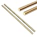 Precision Brass Round Modelmaking Rod, Decorative Metal Bars DIY Hardware Industrial Circular Strips(14x200mm)