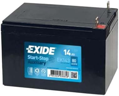 EXIDE AUXILIARY BATTERIES EK143 80 CCA