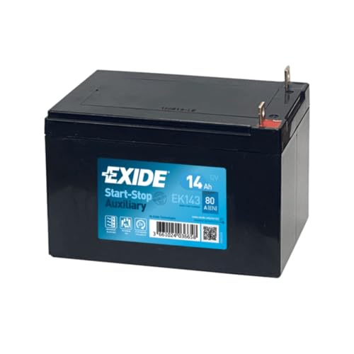 BATERÍAS AUXILIARES EK143 80 CCA, Black