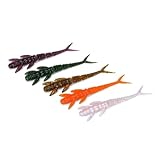 OMYZVDLZ 25-Pack-Salz-infundierte biomimetische Köder Mayfly Weichköder duftende Fisch anziehen für Süßwasser/Salzwasser bereit Kunstköder