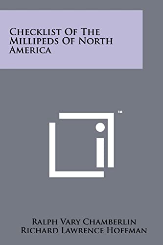 Checklist of the Millipeds of North America