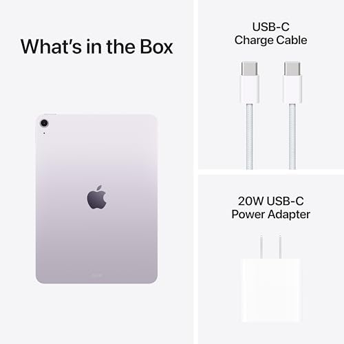 Apple iPad Air 11-inch with M3 chip: Apple Intelligence, 256 GB, 12MP Front/Back Camera, Wi-Fi 6E, Touch ID, All-Day Battery Life β Purple - 3