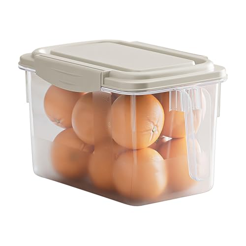Genérico Contenedores para,Conservadora de Verduras 4,5 L,Conservador de Frutas Apilable - para Familias Cocineros Padres Restaurante Sobras Huevos Despensa Camping Apartamento Residencia