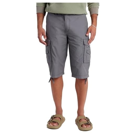 Unionbay Men's Cordova Belted Cargo Short Messenger - 32 - Grey Goose