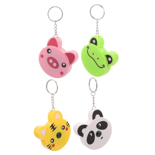 Cinta métrica de animales DOITOOL para evitar pérdidas de herramientas escolares con llavero ABS 2