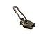 Produktbild ZlideOn  Cursor Ersatz-Clip 5 C für Standard Nylon spiralreißverschlüssen (6,33  6,57 mm), Laiton Vieilli, 3 x 1,5 x 1 cm