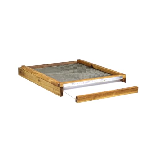 Image of 10-Frame Wax-Coated Screened Bottom Board with Entrance Reducer | Hoover Hives Langstroth Compatible