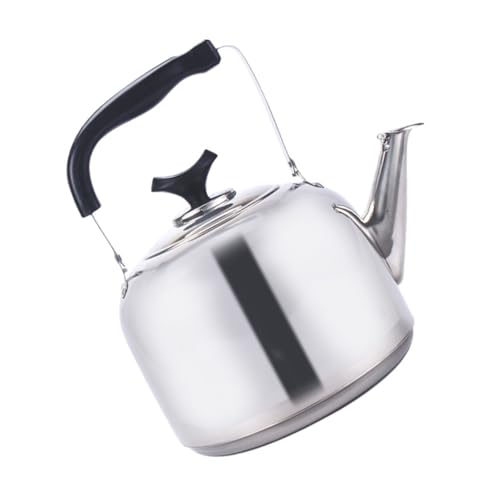 Hervidor de Agua silbante de Acero Inoxidable Grueso para Estufas de inducción a Gas, hervidor de Agua automático, Calentador de Agua doméstico para té, café y Vino Caliente.