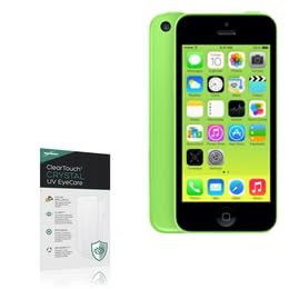 BoxWave Screen Protector Compatible With iPhone 5c - ClearTouch Crystal Anti-UV EyeCare (2-Pack), Filters out Harmful Blue Light Reduce Fatigue