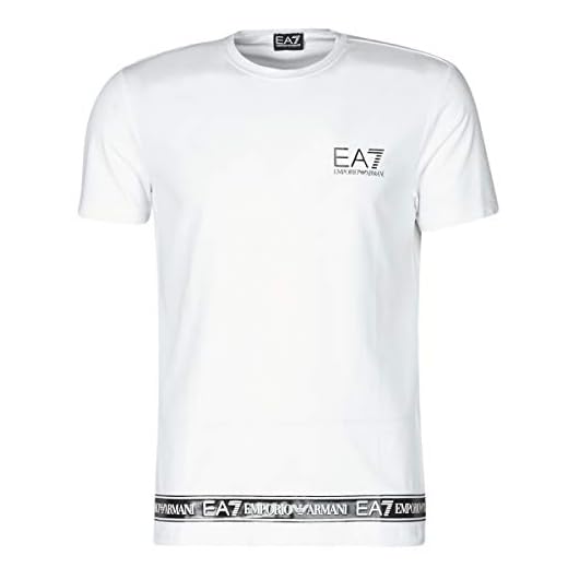 Emporio Armani EA7 3kpt05-pj03z-1100 T-shirts & pikétröjor män vit – L – t-tröjor