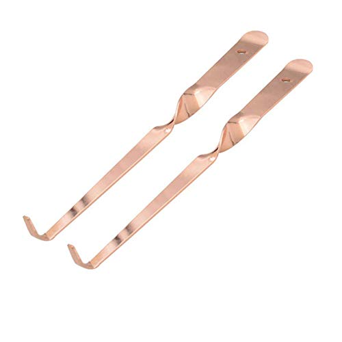 luzen, 2 stoppini in Acciaio Inox per Candele con Gancio, Accessori per spegnere la Candela, Colore Oro Rosa