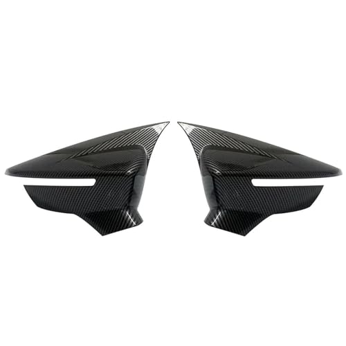 Coques Rétroviseurs Noirs Seat Leon MK3.5 effet carbone anti-UV et anti-rayures