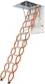 BTURYT Concertina Loft Ladder Alloy Attic Access Ladder Ceiling Attic Stairs Indoor Invisible Folding Telescoping Ladder Can Bear 1100lbs